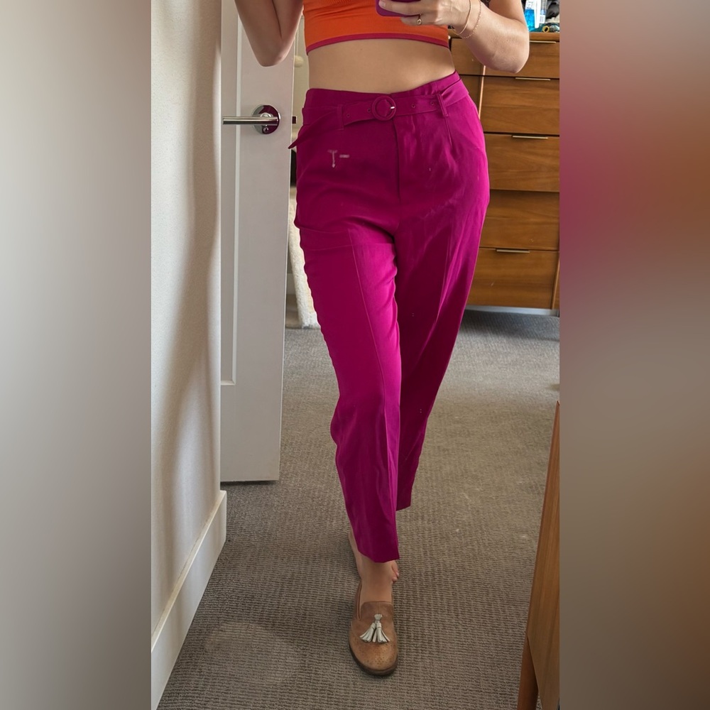 Elegant Fuchsia Women's Pants